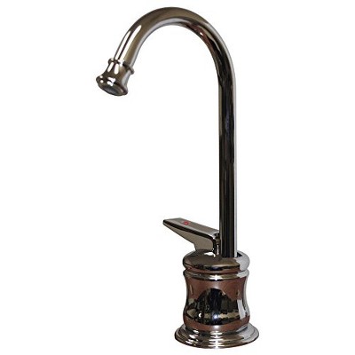 ALFI Point of Use Instant Hot Water Faucet with Gooseneck Spout and Self Closing Handle