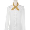Elerevyo Women's Solid Satin Scarves Small Square Neck Scarf Neckerchief 19.7"x19.7" - 2 of 4