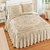Collections Etc Joelle Textured Snowflake Chenille Bedspread - 2 of 3
