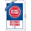 Trends International NBA Detroit Pistons - Logo 21 Framed Wall Poster Prints - 3 of 4