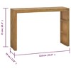 vidaXL Console Table 43.3"x13.8"x29.5" Solid Teak Wood - 4 of 4