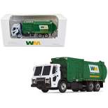Mack LR Refuse Garbage Truck with McNeilus ZR Side Loader "Waste Management" White & Green 1/87 (HO) Diecast Model by First Gear