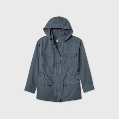 plus size anorak coat