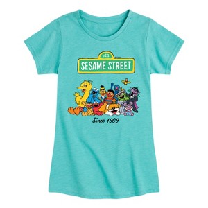 Girls' - Sesame Street - Since 1969 Fitted Short Sleeve Graphic T-Shirt - 1 of 4