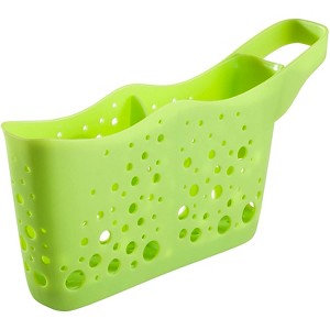 Hutzler Sponge Station Duo In Sink Sponge Caddy w/Drain Holes - 1 of 2