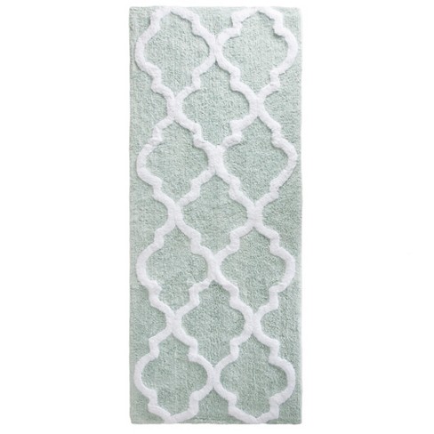 Hastings Home 100% Cotton Trellis Bathroom Mat/rug - Seafoam : Target