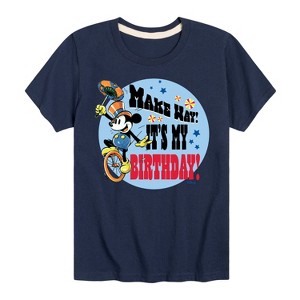 Boys' Disney Mickey Short Sleeve Graphic T-Shirt - Navy