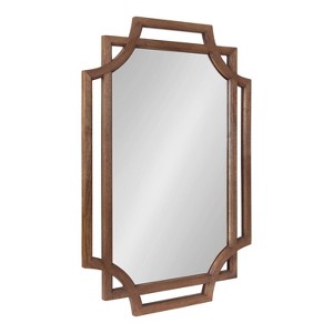 40" x 27" Minuette Wood Framed Wall Mirror Natural - Kate & Laurel All Things Decor: Modern Rectangular, No Assembly Required - 1 of 4