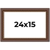 PosterPalooza | Traditional Brown Picture Frame - UV Acrylic, Backing Board, Hanging Hardware Included - 2 of 4