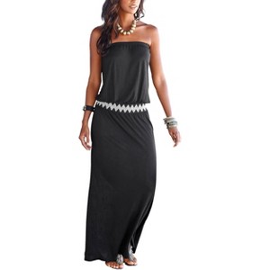 Women's Bandeau Maxi Dress - LASCANA - 1 of 4