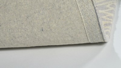 Ivory and Grey Hand-Tufted Wool Rectangular Area Rug