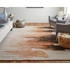 Anya Transitional Abstract Red/Brown/Orange Area Rug - 2 of 4