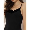 cheibear Womens Sleepwear V-Neck with Lace Trim Nightwear with Shorts Lounge Pajama Set - 4 of 4