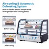 Acekool Commercial Countertop Refrigerator Display Case 4.8 Cu. Ft with Interior LED Lighting & Rear Sliding Door - 2 of 4