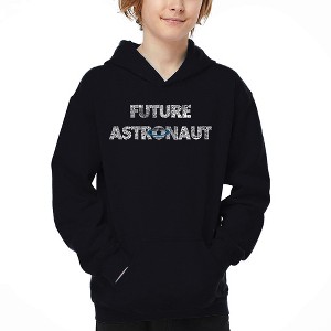 LA Pop Art Future Astronaut - Boy's Word Art Hooded Sweatshirt - 1 of 4