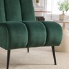 Sapphtopaz 24" Modern Accent Chair with Upholstered, Armless Comfy Chair with Legs, Accent Chairs for Living Room, Bedroom - 3 of 4