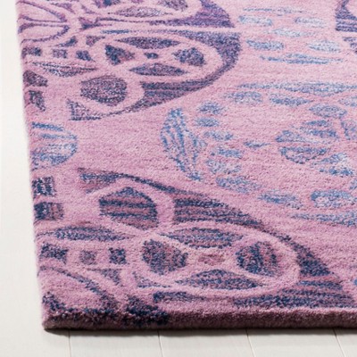 Wyndham Purple Hand-Tufted Wool 7' x 7' Square Area Rug