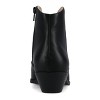 Journee Women's Taliah Medium and Wide Width Western Ankle Booties - 3 of 4