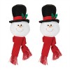 Plush Snowman Head Ornament (Set of 2) - 3 of 3