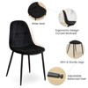Hyleory Modern Upholstered Velvet Dining Chairs Set of 2 with Metal Legs and High Back, for Kitchen and Dining Room, Easy to Assemble and Clean - 2 of 4