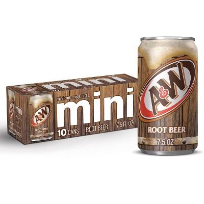 A&#38;W Root Beer Soda - 10pk/7.5 fl oz Mini Cans_5