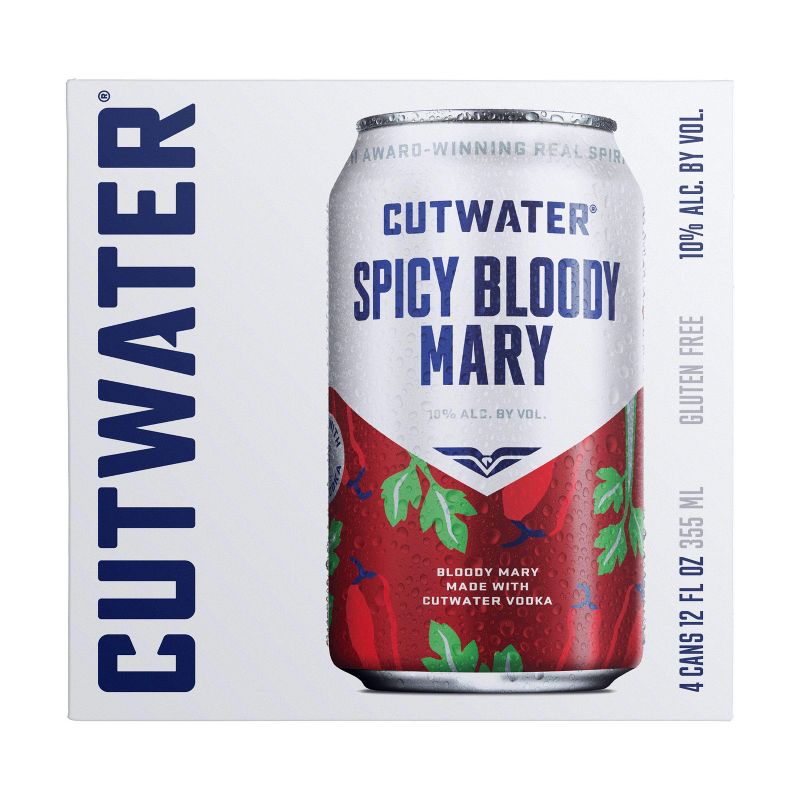 Cutwater Fugu Spicy Bloody Mary Cocktail - 4pk/12 fl oz Cans, 5 of 12