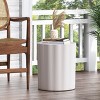 MOEPISY Outdoor Lightweight Concrete Side Table, Antique White - 3 of 4