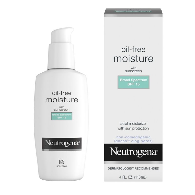 Neutrogena Oil Free Facial Moisturizer SPF 15 Sunscreen &#38; Glycerin - 4 fl oz, 3 of 13