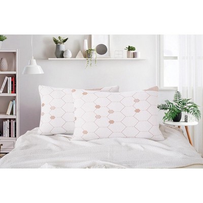King Copper Infused Cooling Memory Foam Pillows with Washable Cover