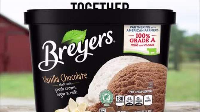 Breyers Vanilla Chocolate Ice Cream - 48oz, 2 of 8, play video