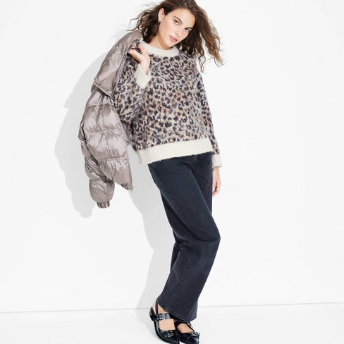 Target leopard print sweater top