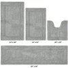Lux Premium 100% Cotton Tufted Solid Reversible 4 Piece Bath Rug Set – Ultra-Soft, Water-Absorbent, Durable, Machine Washable Bathroom Rug - 2 of 4