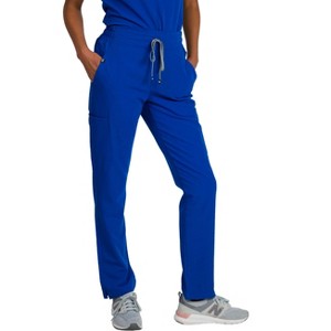 Medgear Ariana Women’s Curvy Fit Mid-rise Slim Straight Scrub Pant - 1 of 4