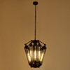 YIYIBYUS 8-Light Vintage Chandelier, Metal Industrial Black Pendant Lighting Fixture - 2 of 4