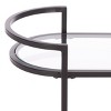 Inessa 2 Tier Bar Cart - BCT2503E - Black/Clear - Safavieh - 4 of 4
