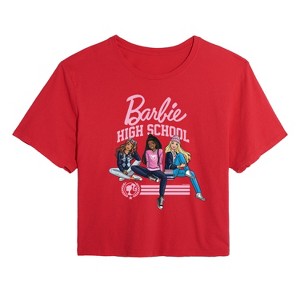 Women's - Barbie - High School Dolls Cropped Graphic T-Shirt - 1 of 4