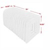 NicBex Storage Bench with Arch hollow Design,Bench with Soft Seat for Living Room,Entryway - 3 of 4