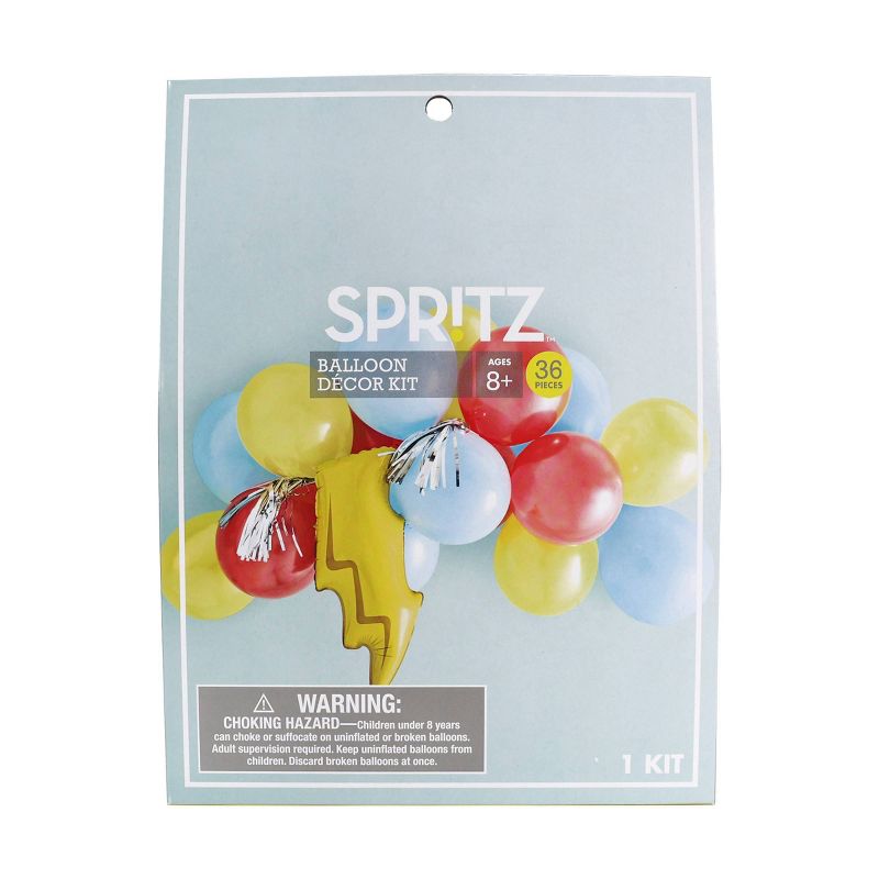 17ct Superhero Pow Balloon Pack - Spritz&#8482;, 1 of 7