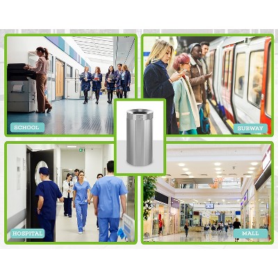 27-Gallon Fingerprint Resistant Stainless Steel Commercial Trash Can