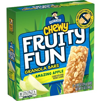 Quaker Chewy Fruity Fun Amazing Apple Bars - 5oz/6ct