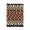Earth Rugs Burgundy Mustard Rectangle Stair Tread 27"x8.25" – Braided Jute Rustic Cabin Stair Runner - 3 of 3