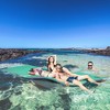 Soozier Floating Mat for Lakes and Pools with 5 Drink Holders, Portable Water Mat Lily Pad - 3 of 4
