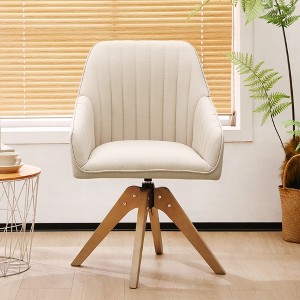 LOVMOR Swivel Desk Chair Without Wheels - 1 of 4