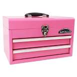 Apollo Tools DT5010P 2 Drawer Steel Chest Pink