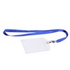 Unique Bargains Office Vertical ID Card Badge Holder with Blue Nylon Neck Strap 85 x 55mm - 3 of 4