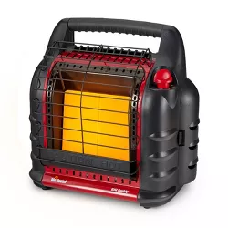 Mr. Heater Indoor Outdoor Portable Big Buddy LP Gas Heater 18,000 BTU, Black/Red