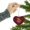 California State University Dominguez Hills Primary Logo Heart Love Wood Christmas Tree Holiday Ornament - 3 of 3