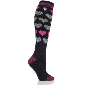 Women's LITE™ Jacquard Hearts Long Socks - 1 of 4