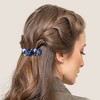 Unique Bargains Women's Tortoise Shell French Hair Barrettes Blue Amber 2 Pcs - 3 of 4
