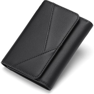 Clotth Small Wallets for Women - RFID Blocking PU Leather Trifold Ladies Wallet with Zipper Coin Pocket -Easy-to-Use,for Daily Use,Travel,Work - 1 of 4